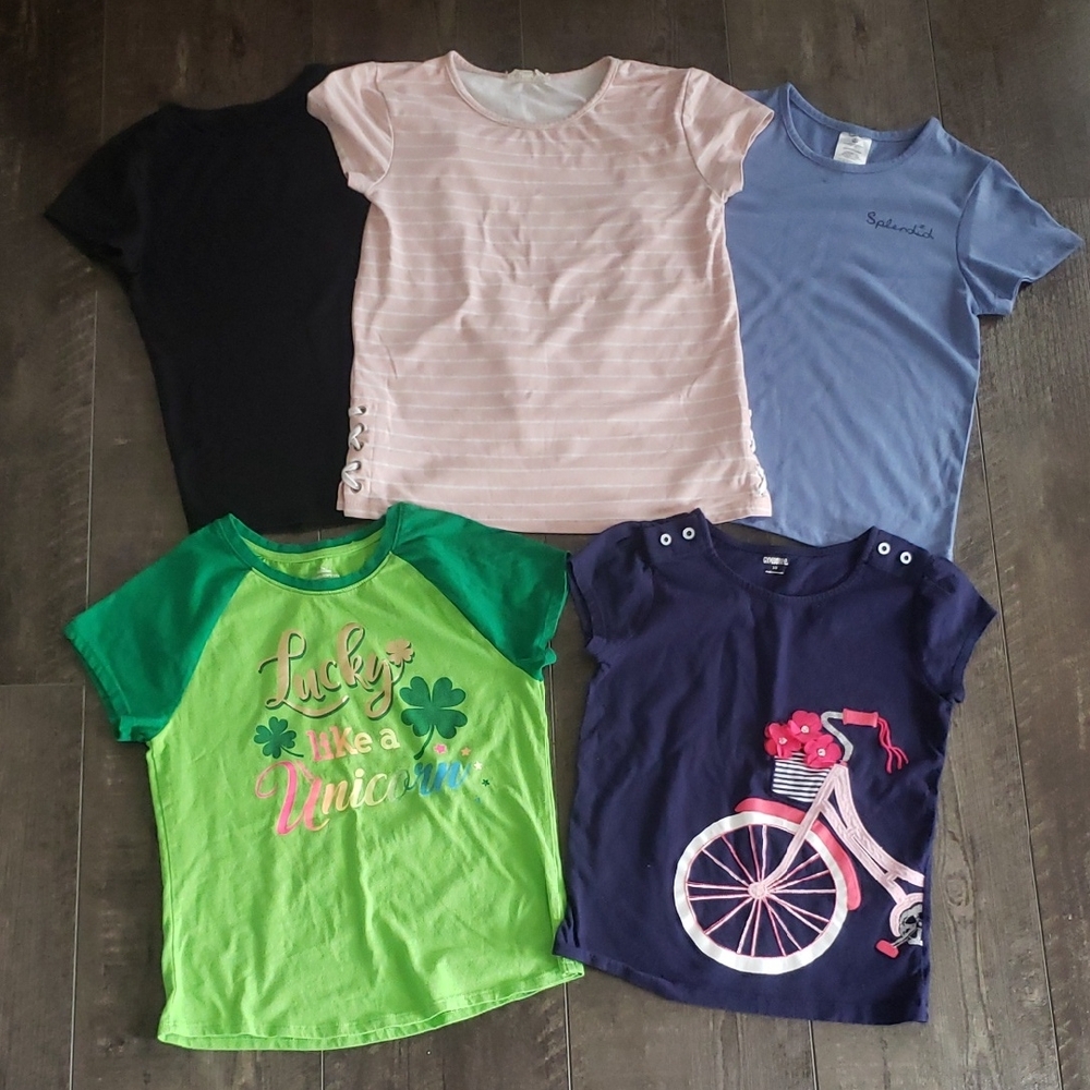 5 Tops t-shirts size 10